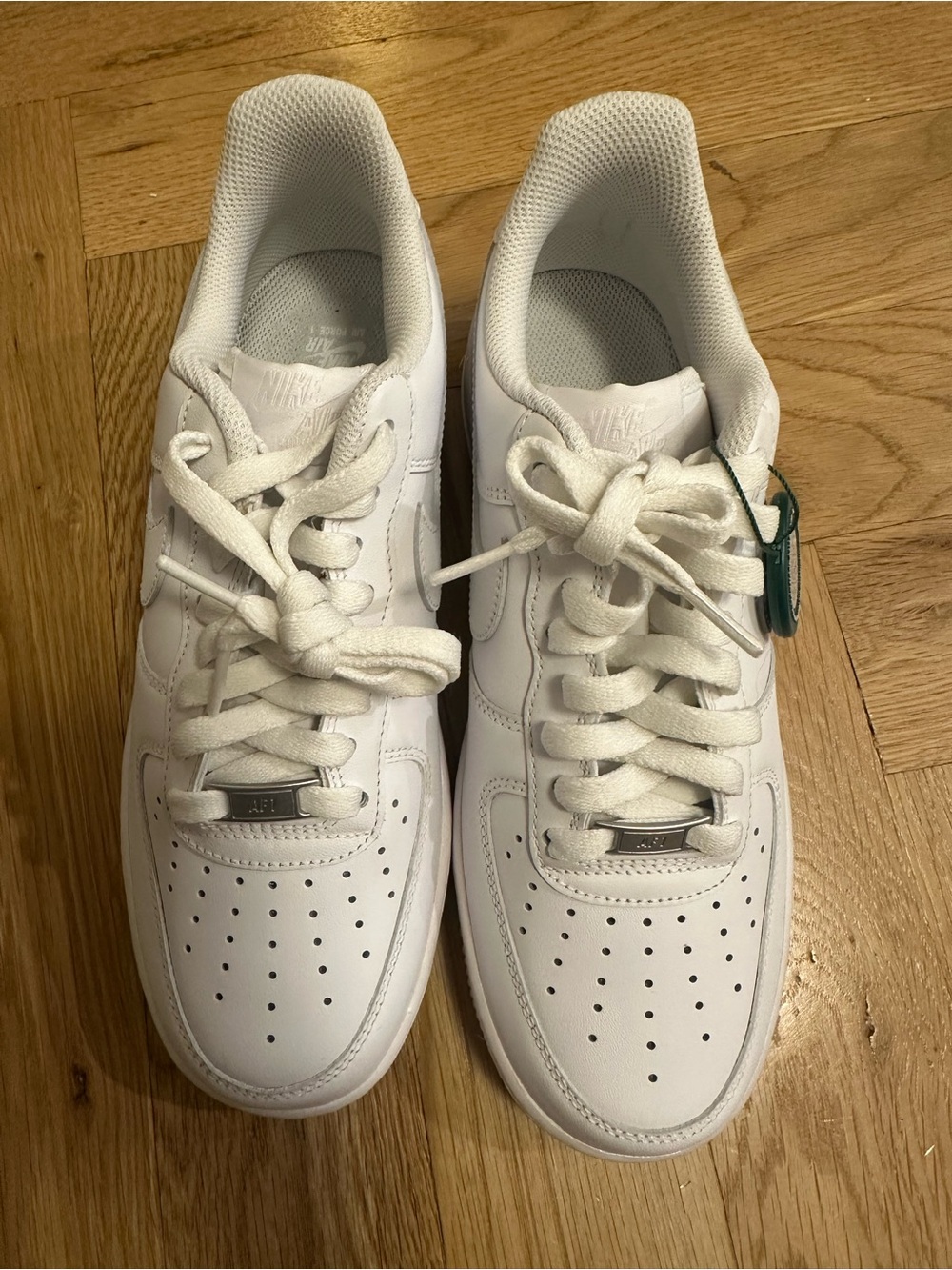 Nike White Low-Top Kids' Leather Sneakers